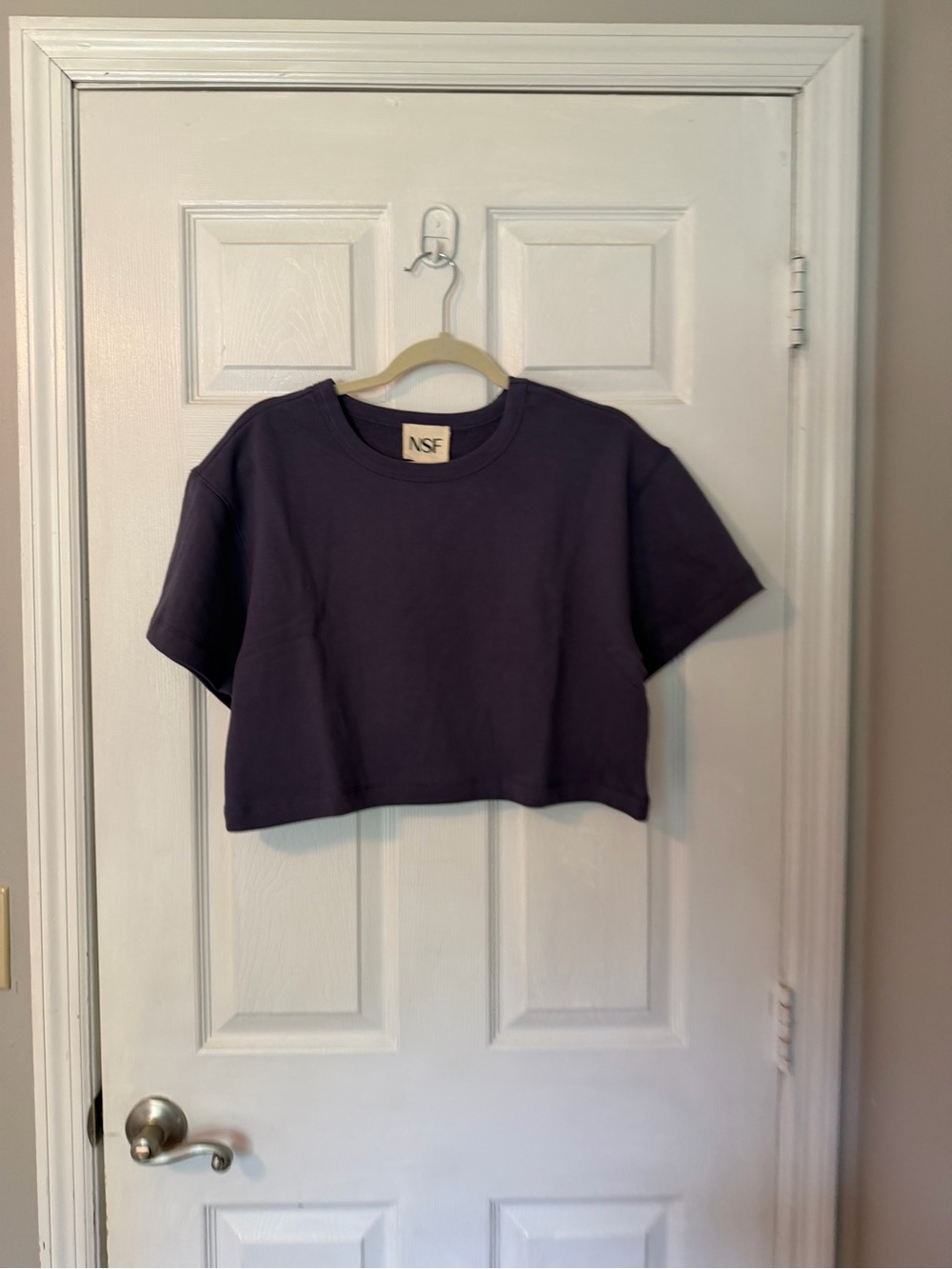 NWT NSF Navy Blue Crop Top